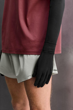 GUANTES RUNNING MEZCLA LANA / Negro