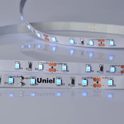 ULS-M11-2835-60LED/m-8mm-IP20-DC12V-4,8W/m-5M-BLUE PROFI Гибкая светодиодная лента на самоклеящейся основе. Катушка 5м. в герметичной упаковке. Синий свет. ТМ Uniel.