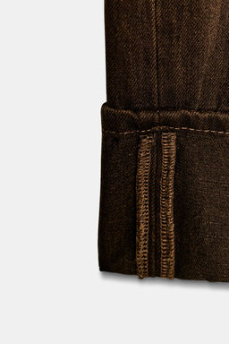 JEANS TRF FOLDED TIRO BAJO / Marr?n - Zara фото 7