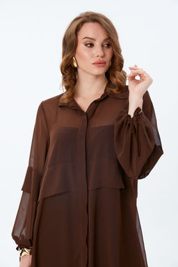 Платье NIKVA н943-3-Р шоколад  фото 7