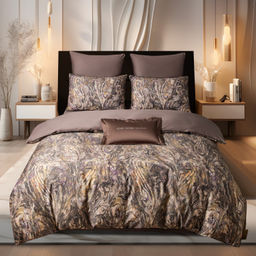 Комплект постельного белья Сатин Премиум на резинке CPAR051 180*200*30;160*200*30;140*200*30 Евро 4 Наволочки