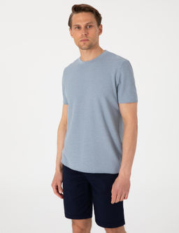 Mavi Slim Fit Keten Kar___ml_ Triko Ti__rt - Pierre cardin фото 3