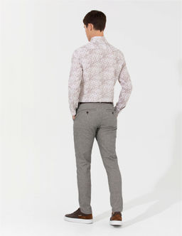 Gri Slim Fit Kanvas Pantolon - Pierre cardin фото 4