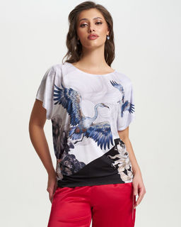 авторская вискозная футболка- кимоно