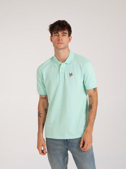 Футболка с воротником ЗАПОРОЖЕЦ Ditch LIGHT TEAL