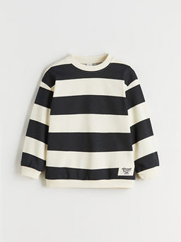 ?izgili Erkek ?ocuk Kal?n Sweatshirt
