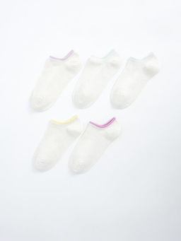 Basic K?z ?ocuk Patik ?orap 5li