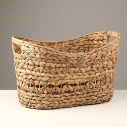 Корзина плетёная, 462823/28 см, камыш, морские водоросли