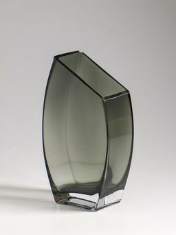 Ваза, «Эйми», 20×11 см, стекло, серая