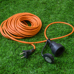 UG /UCK-1N/2x0,75/10M/O IP44 ORANGE Удлинитель силовой в бухте, б/з, 1гнездо, 10м (ПВС 2х0,75), 6A. Оранжевый. TМ Uniel