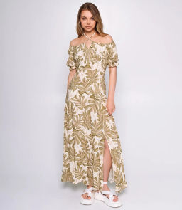 Платье #ОКТ035003, хаки