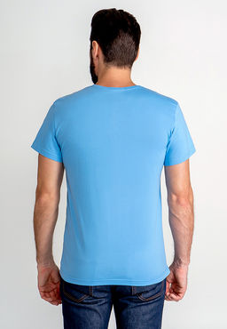 Футболка мужская короткий рукав GREG G145-RD-3025 (голубой)  фото 2