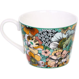 Чайная пара "Цветочная радуга" (кружка 230мл, блюдце)