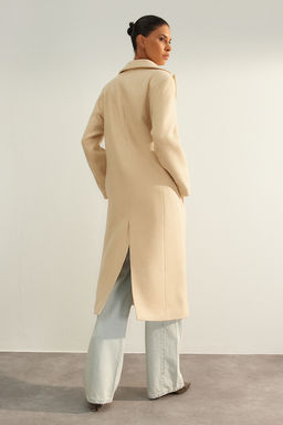 Trendyolmilla Tas Oversize Genis Kesim Yunlu Kaban TWOAW24KB00162  фото 4