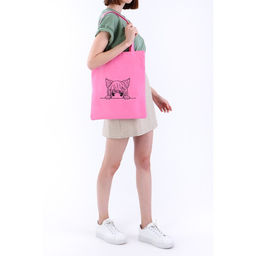 Сумка шопер Девочка, 35 х 0,5 х 40 см, вышивка, розовый - Nazamok фото 2