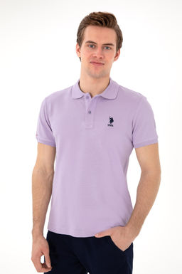 Erkek Slim Fit Polo Yaka Lila Basic Ti__rt Sepette S_rpriz _ndirim - U.s. polo assn фото 3