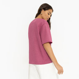 Блуза свободного кроя, Позиция лидера (pink) - Charutti фото 5