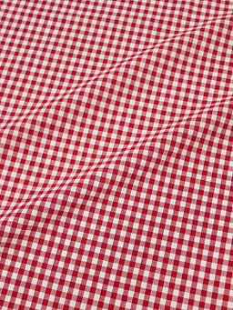 Вареный (стираный) хлопок Клетка (0.4*0.4см) цв.бордово-красный, ш.2.5м, хл-100%, 125гр/м.кв