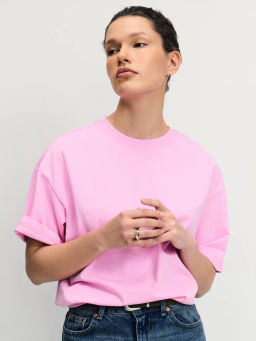 Базовая футболка оверсайз из хлопка / Zarina