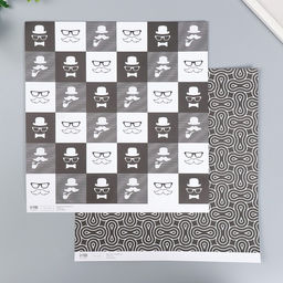 Цена за 5 шт. Бумага для скрапбукинга двусторонняя Харизма и стиль плотность 180 гр 30,5х32 см