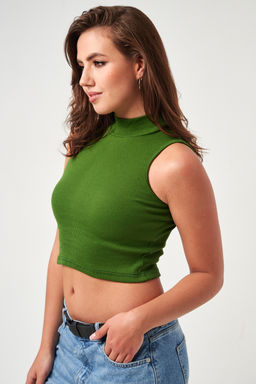 52714 топ укороченный с горлом - Натали фото 29