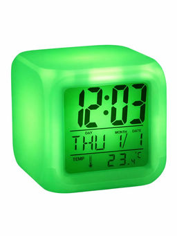 Часы - будильник LB-03, дата, температура, белый