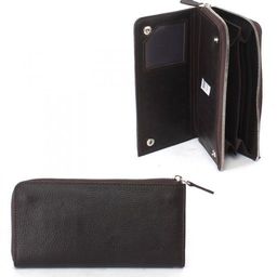 Портмоне мужское Croco-ПР-964 натуральная кожа 2 отд, 14 карм, рем-петля, коричневый тем флотер (116) 241017