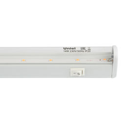 ULI-P17-14W/SPLE IP20 WHITE Светильник для растений светодиодный линейный, 870мм, выкл. на корпусе. Пластик. Спектр для фотосинтеза. TM Uniel