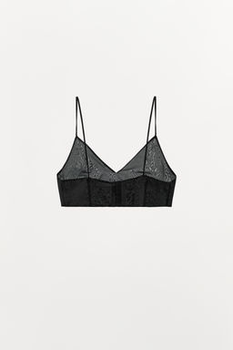 100% SILK CROP TOP - Zara фото 3