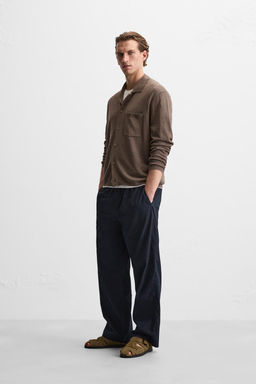 COTTON - LINEN CARDIGAN - Zara фото 4