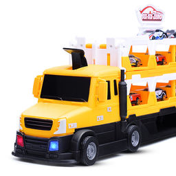 Автовоз "Тягач" желтый, в коробке