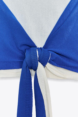 DOUBLE-LAYER KNIT HALTER TOP - Zara фото 6