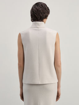 Топ с высоким воротником из хлопка / Zarina  фото 5