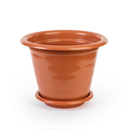 Горшок цв."Виола" 16л. с под. коричневый М1538