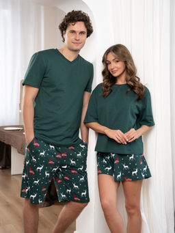 Комплект жен.арт.1247-2,зелено-белый