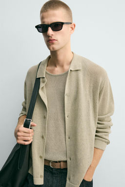 CAMISA PUNTO REGULAR FIT / Verde claro - Zara фото 7