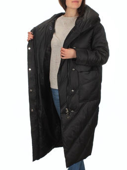 21-381 BLACK Пальто зимнее женское (200 гр. тинсулейт) - Fashion фото 7