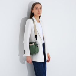 Сумка кросс-боди на молнии, цвет зелёный - Simaland фото 9