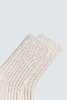 RIBBED SHORT SOCKS - Zara фото 5