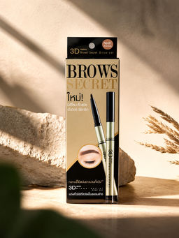 Набор для моделирования бровей 3D SECRET BROW SET №01(Темно-коричневый) MISTINE  фото 2
