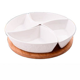 60320 Менажница 4 секции с подставкой LR /MAYER&BOCH/