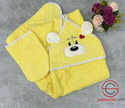 Полотенце - уголок махровые с капюшоном