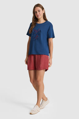 Kad_n A__k Lacivert Bisiklet Yaka Ti__rt - U.s. polo assn фото 4