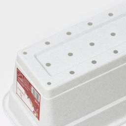 Ящик балконный для цветов, 16 л, 80×20×17.5 см, пластиковый, цвет мраморный