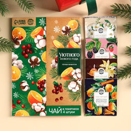 Цена за 2 шт. Чай новогодний в пакетиках «Уютного Нового года» в конверте, 7.2 г (4 шт.×1.8 г)