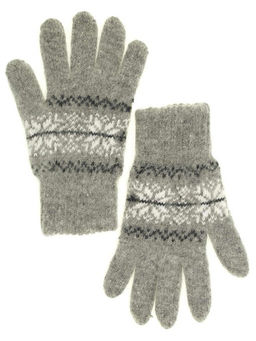 Перчатки женские "Орнамент с зигзагом" 5318-4