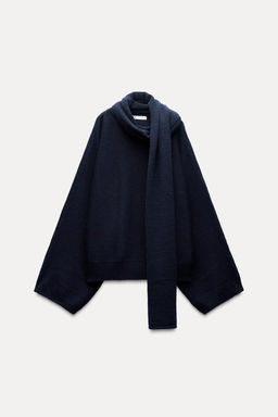 WOOL SCARF SWEATER - Zara фото 8