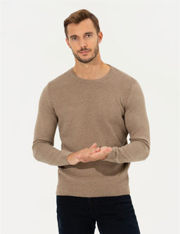 Vizon Slim Fit Bisiklet Yaka Triko Kazak - Pierre cardin фото 3