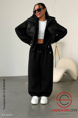 Женский спортивный костюм с утеплённым жилетом - Bruno фото 2