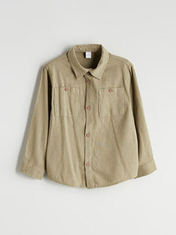 Basic Gabardin Uzun Kollu Erkek ?ocuk G?mlek